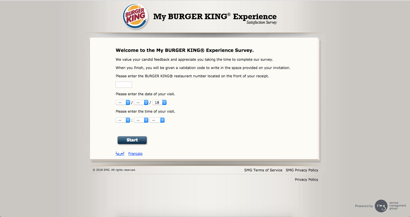 Burger King Survey