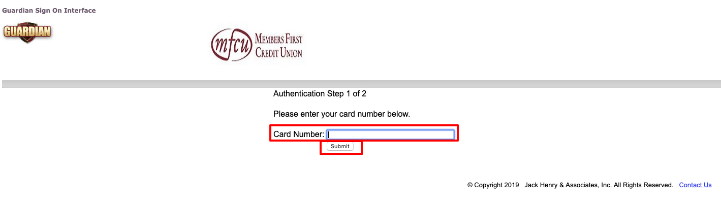 MFCU Visa Card Alert