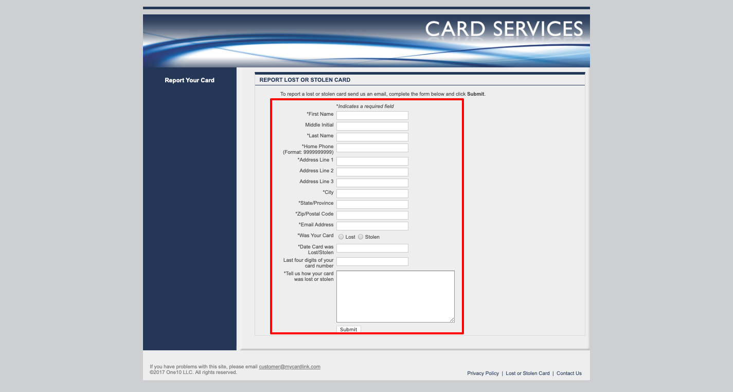 My Card Link online