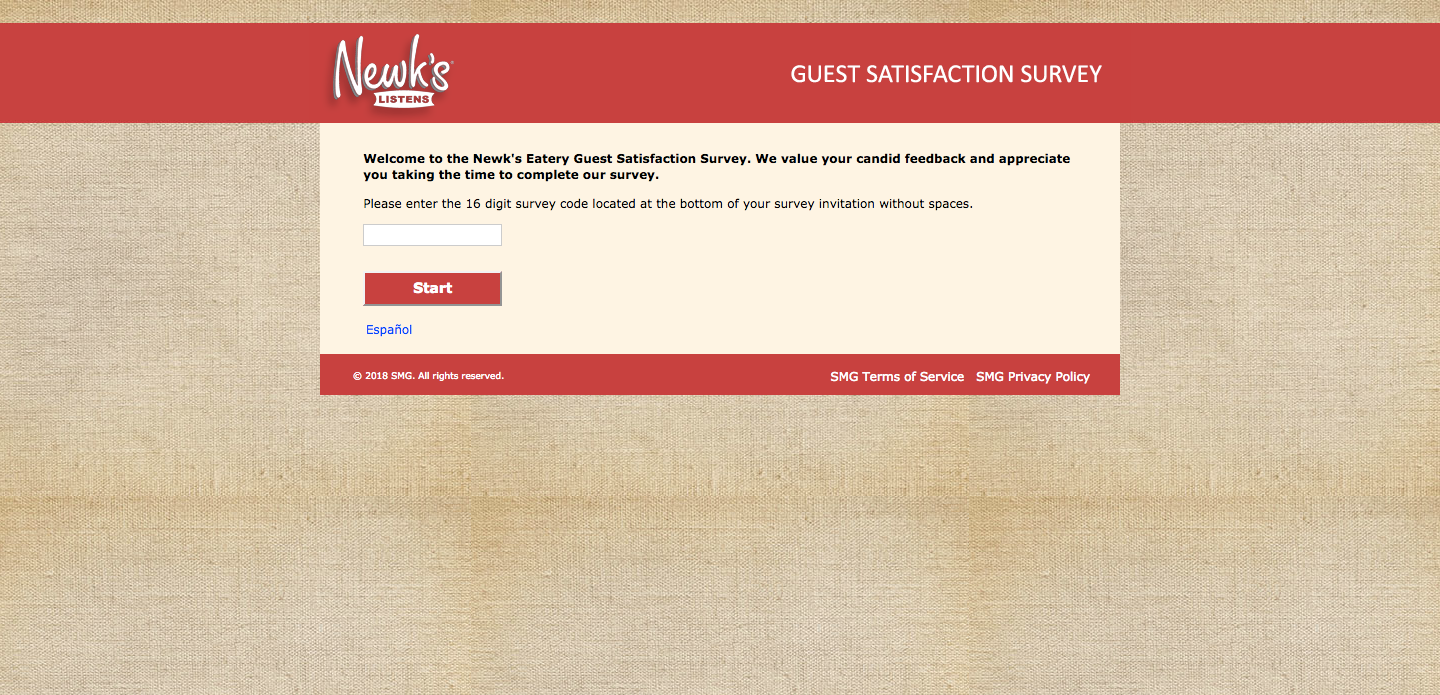 Newk’s Eatery Customer Survey