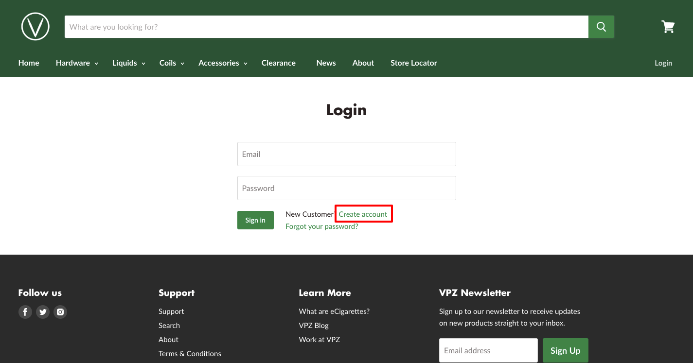 VPZ Survey registration