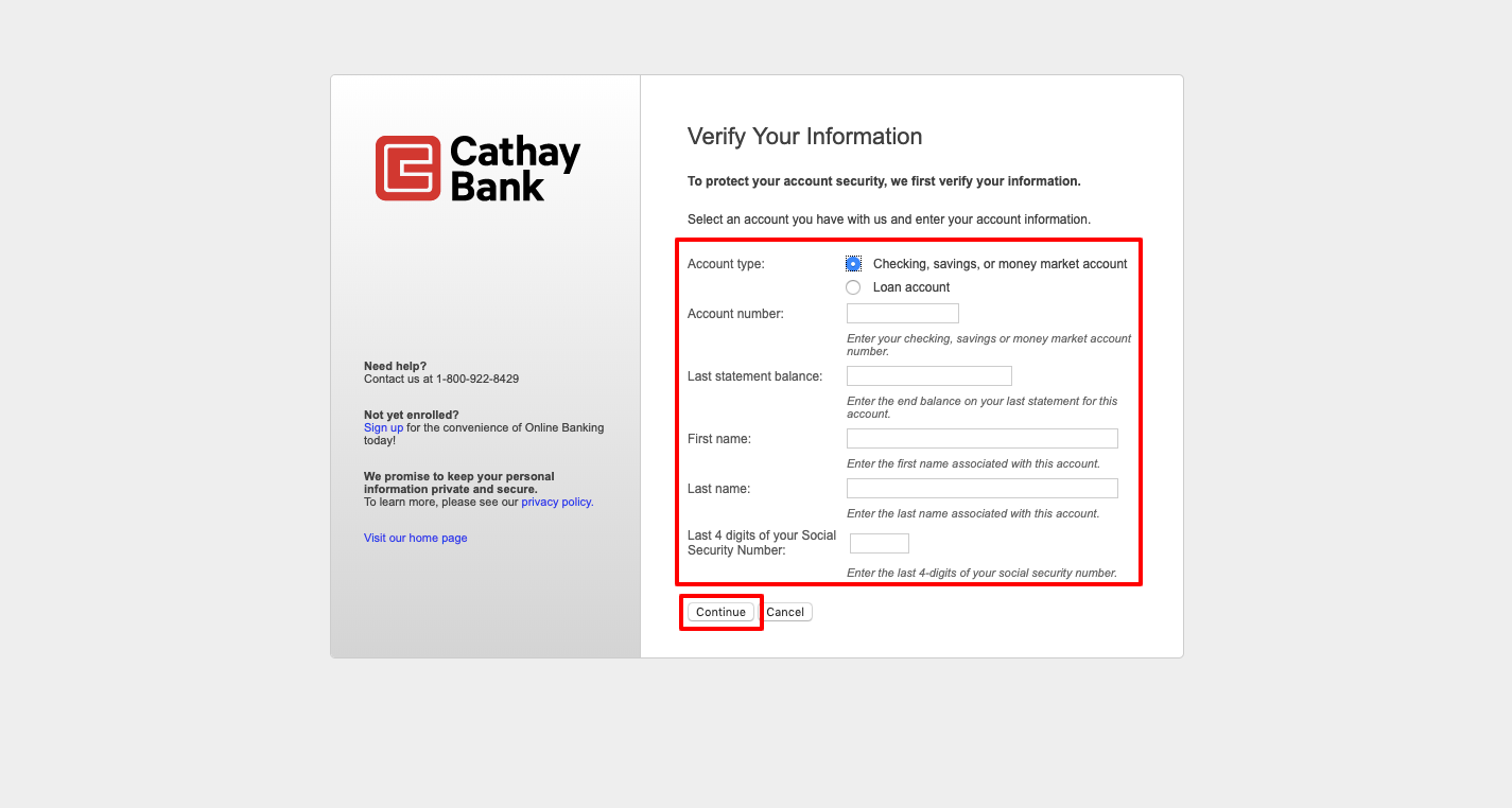 cathay bank online