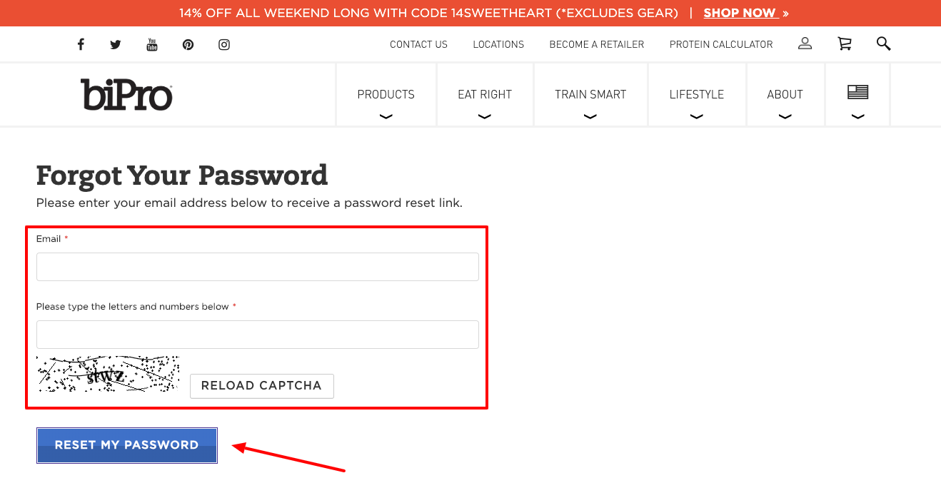 BiPro USA Forgot Your Password