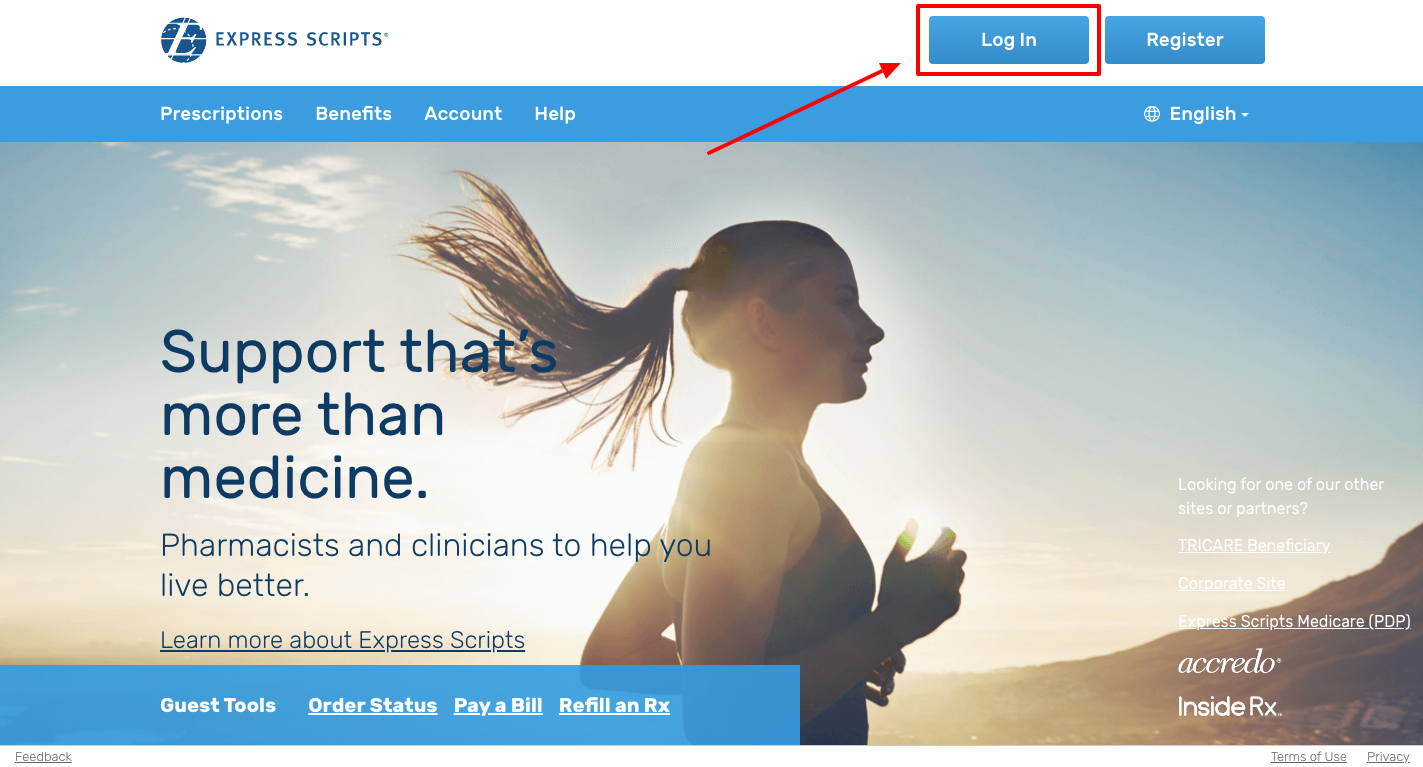 Express scripts login