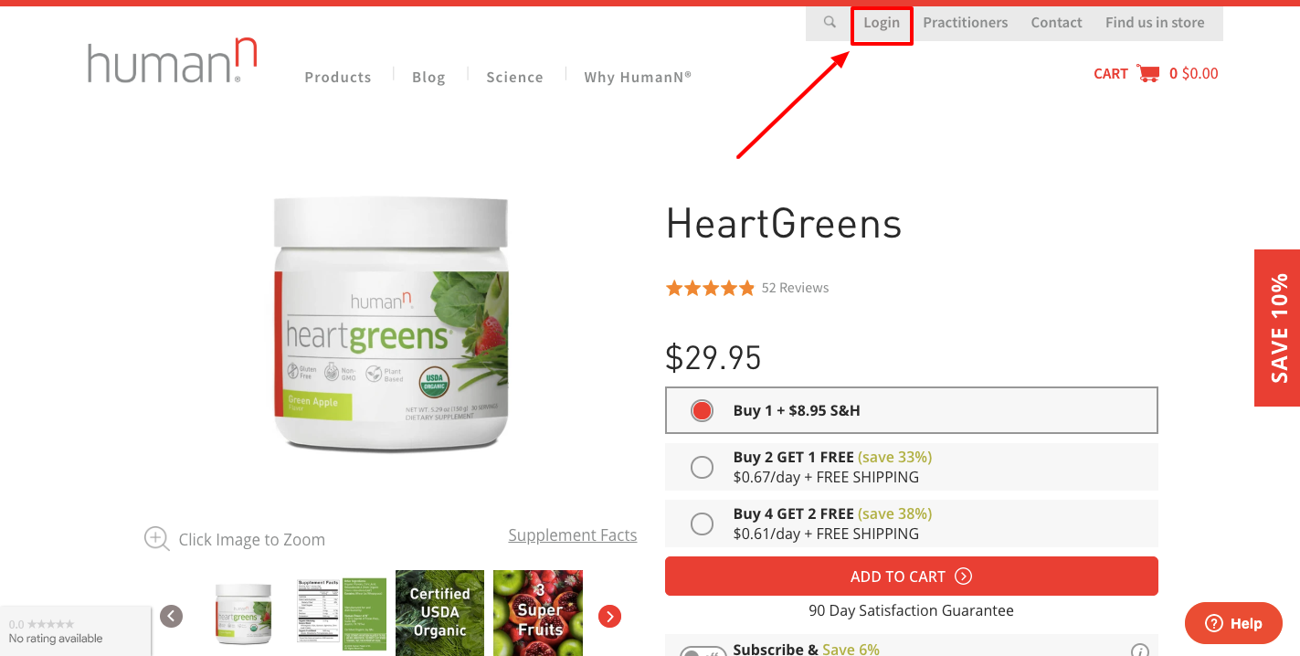 HeartGreens Login