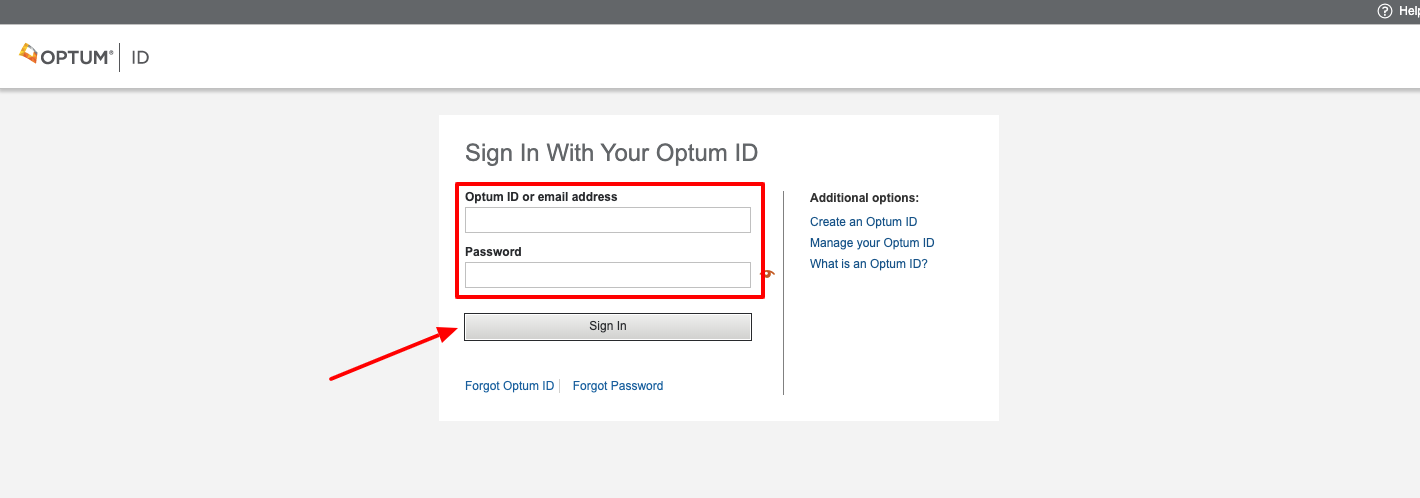 optum financial provider login