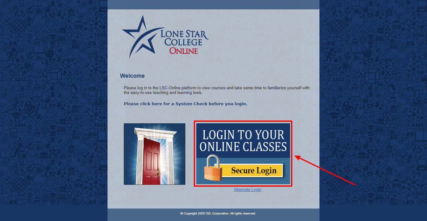 D2l Lonestar Login