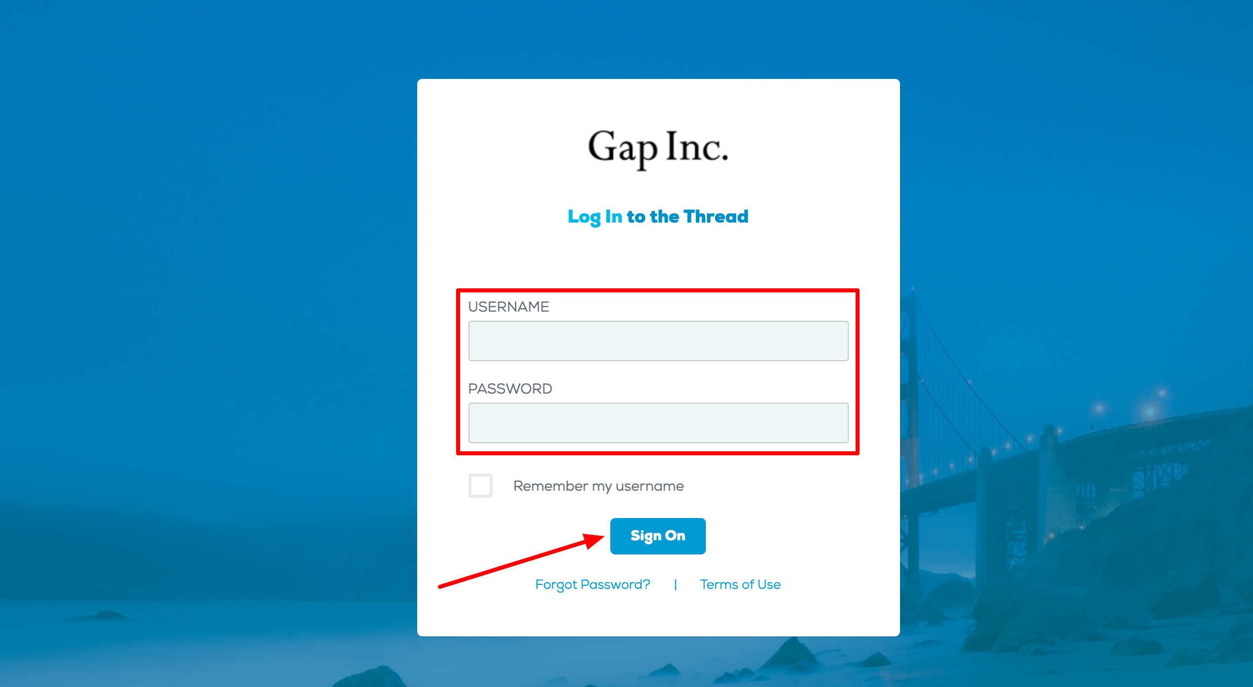 Gap Inc Portal Login