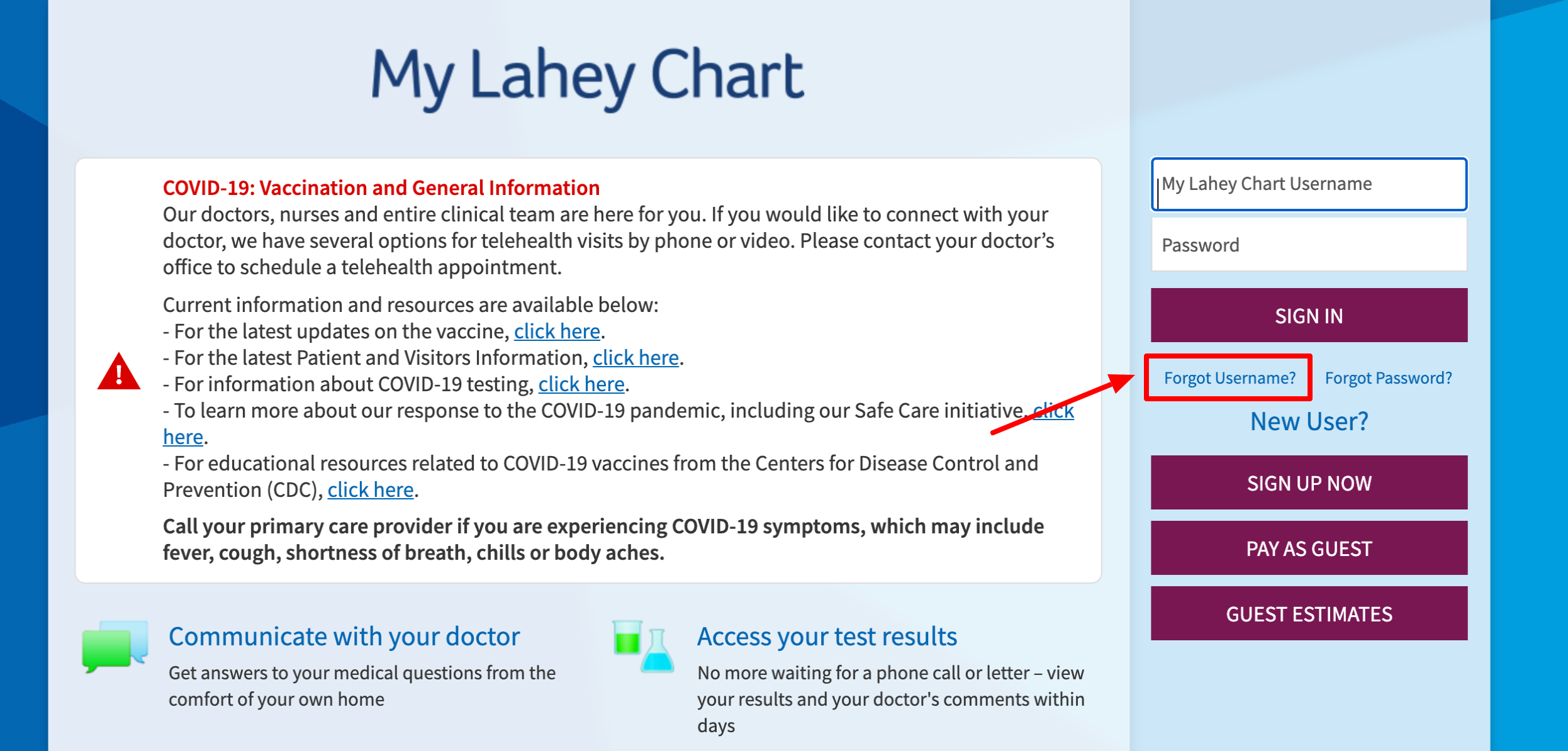 My Lahey Chart Org Login