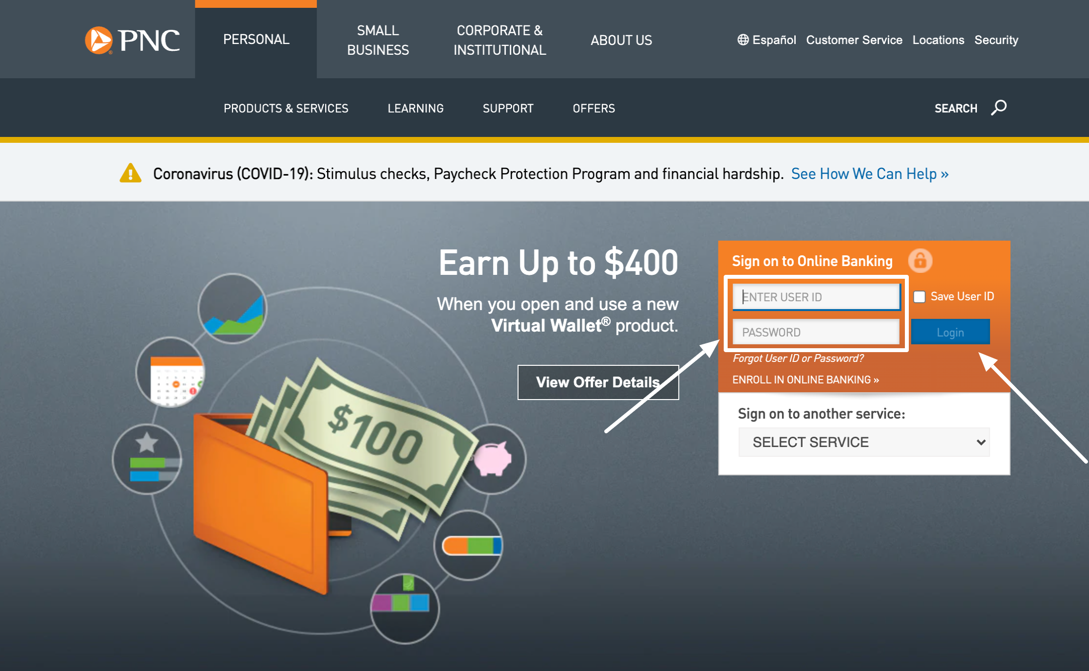 PNC Personal Banking Login