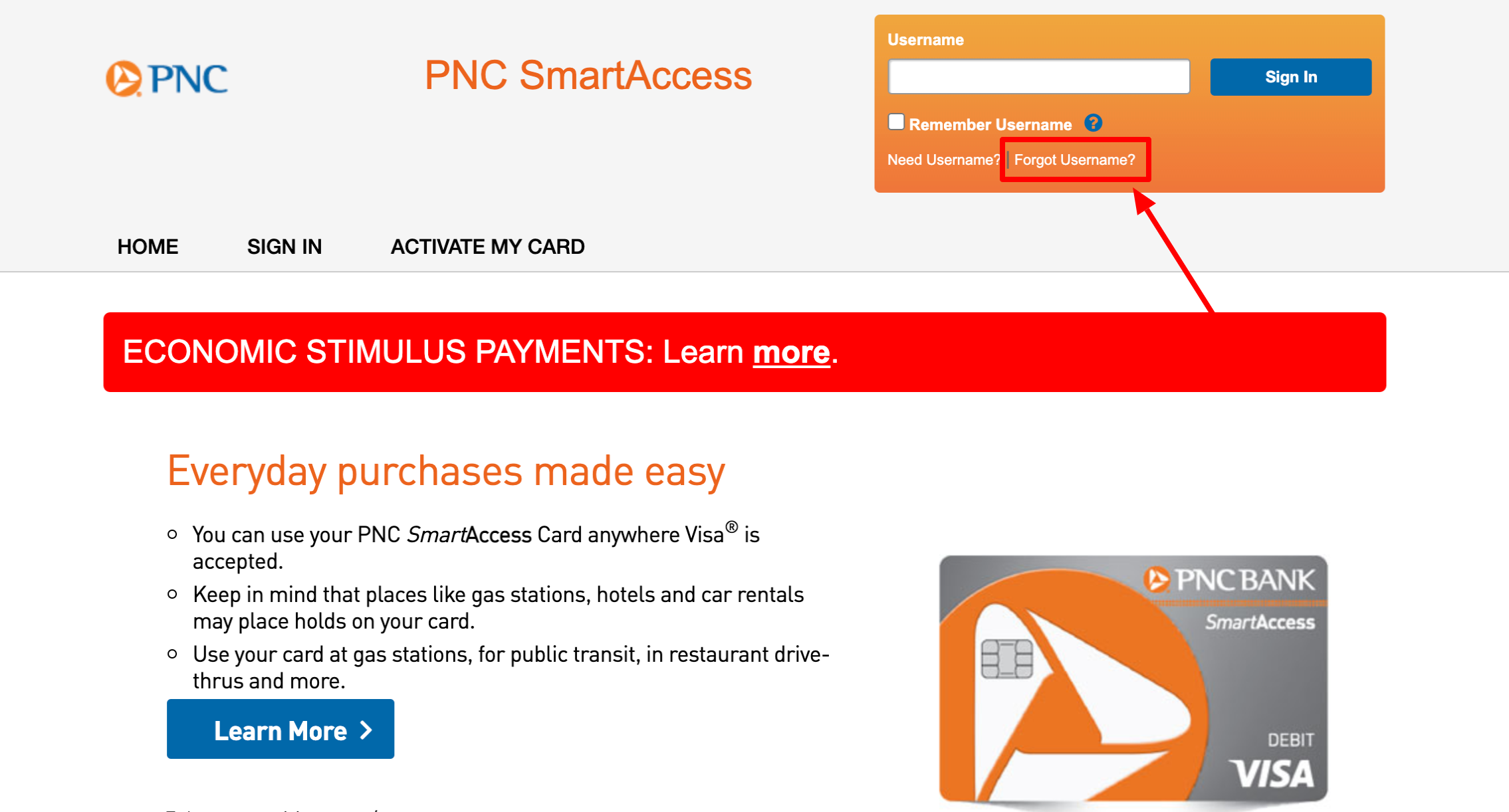 PNC Smart Access Login