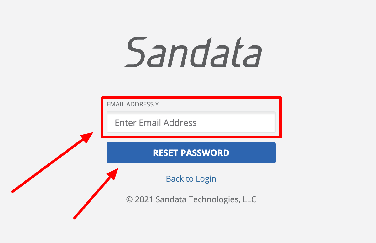Sandata VM Reset Password